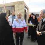 سفر رئیس سازمان داوطلبان جمعیت هلال احمر به روستای خور خوسف