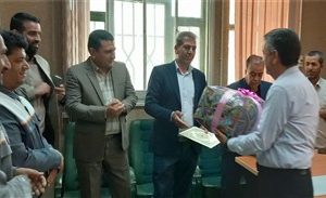 مراسم تکریم و معارفه رئیس اداره مخابرات شهرستان نهبندان برگزار شد