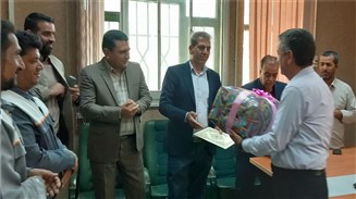 مراسم تکریم و معارفه رئیس اداره مخابرات شهرستان نهبندان برگزار شد