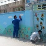 شاداب‌سازی مدارس با همت گروه‌های جهادی در قالب طرح شهید عجمیان در خراسان جنوبی
